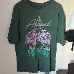 Green Def Leppard Graphic T-Shirt